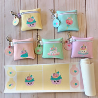 4x4 inch Zipper Bag Kit with bag tags