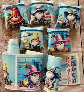 zipper bag panels Beach Gnomes