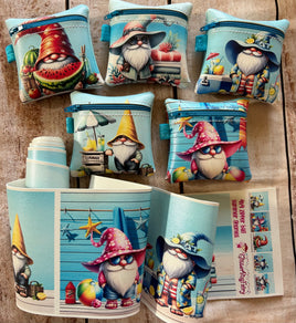 zipper bag panels NEW STYLE Beach Gnomes