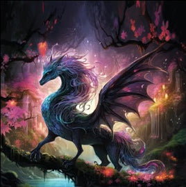 Tote Panel Dark Dragon