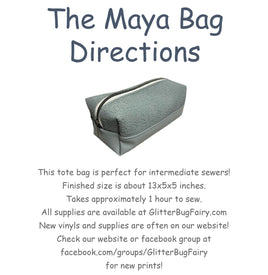 Sewing Pattern Maya Bag digital download