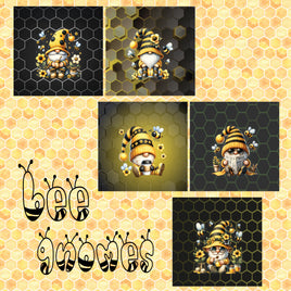 zipper bag panels NEW STYLE Bee Gnomes