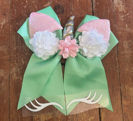 Unicorn Bow kits Cheer mint pink bow
