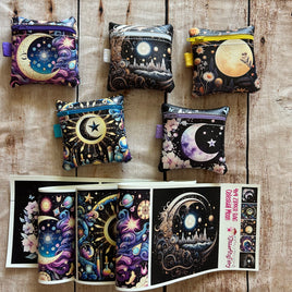 zipper bag panels NEW STYLE Celestial Moon