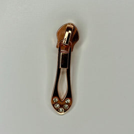 Rhinestone #5 zipper pull