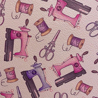 Sewing Pink and Purple on Pink