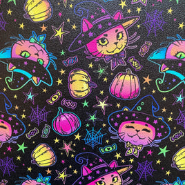 Halloween Neon Cats