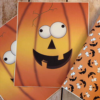 Panel Pack Halloween Googly Pumpkin