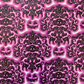 Halloween Puffy Haunted House Purple