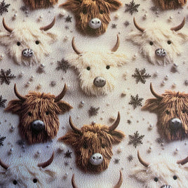 Winter Highland Cows