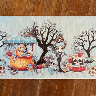 Halloween Breakfast Character Border