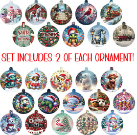 Vinyl Christmas Ornament 50 piece Bundle Special!