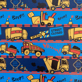 Construction Yellow Orange Blue