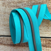 #5 Zipper Tape with Gunmetal Teeth