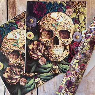 Panel Pack Floral Skull