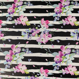 Dogwood Flowers on Stripes