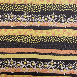 Bees and Flower Stripes