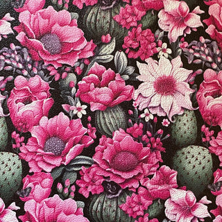 Western Cactus with Pink Flowers