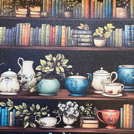 Books Teacups and Flowers