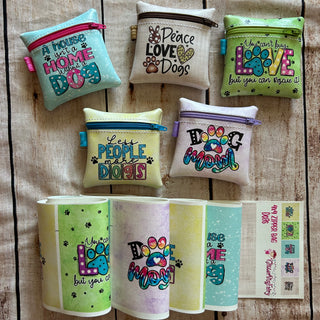zipper bag panels Dogs
