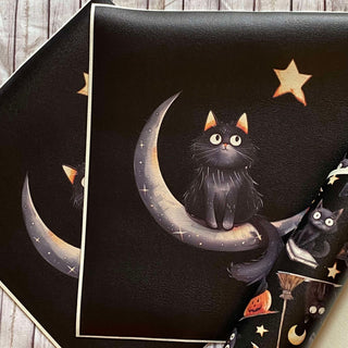 Panel Pack Halloween Black Cat on Black