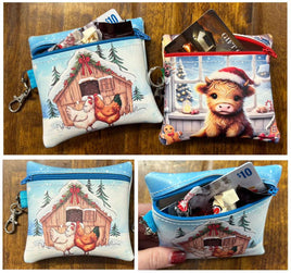 Embroidery design Gift Card size 5x4.5 inch zip top bag