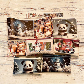 zipper bag panels NEW STYLE Christmas Classics