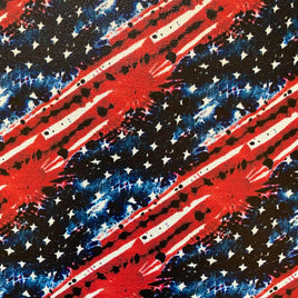 4th of July Diagonal Brushstrokes