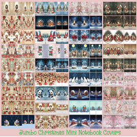 Mini Notebook Covers- Jumbo Christmas