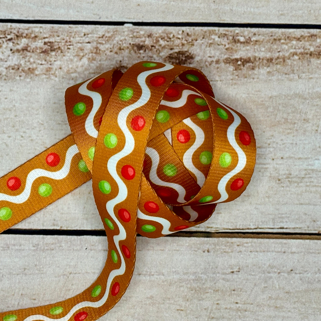 1 inch wide printed webbing (5 yard roll)| Glitterbugfairy