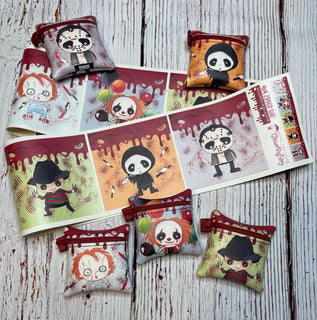 zipper bag panels Halloween Horror Guys