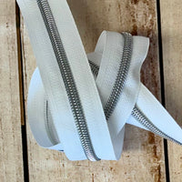 #5 Zipper Tape with Silver Teeth