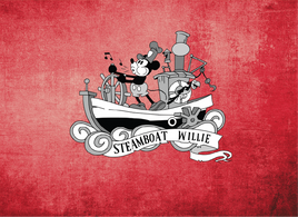 Glitterbug Big Bundle Mickey Steamboat Willie on Red