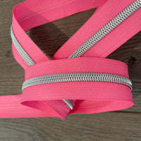 #5 Zipper Tape with Silver Teeth