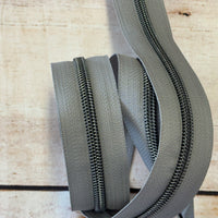 #5 Zipper Tape with Gunmetal Teeth