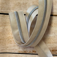 #5 Zipper Tape with Silver Teeth