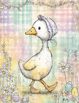 Printed Vinyl Panel 8.5x10.5 Easter Goose