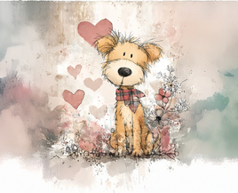 Tote Panel Valentine Mutt