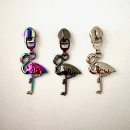 Flamingo #5 Zipper Pull
