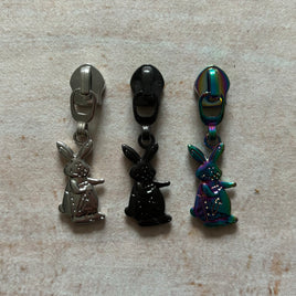 Bunny #5 zipper pull