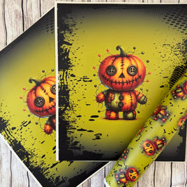 Panel Pack Halloween Voodoo Pumpkin Head