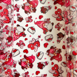 Clear valentine Gnomes TPU