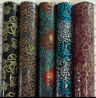 Glossy Floral Embossed