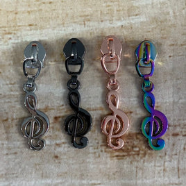 Music Note #5 Zipper Pull