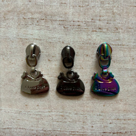 Dog bowl #5 zipper pull