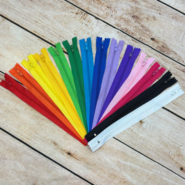 14 pack of 7 inch zippers