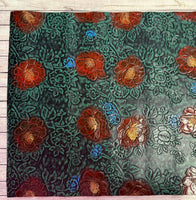 Glossy Floral Embossed
