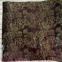 Glossy Floral Embossed