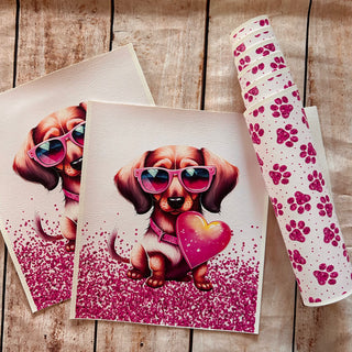 Panel Pack Valentine Dachshund