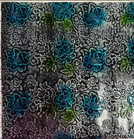 Glossy Floral Embossed